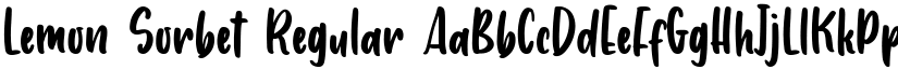 Lemon Sorbet Regular font