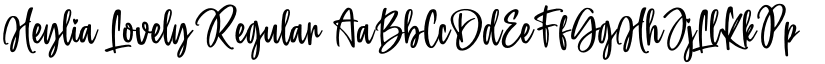 Heylia Lovely Regular font