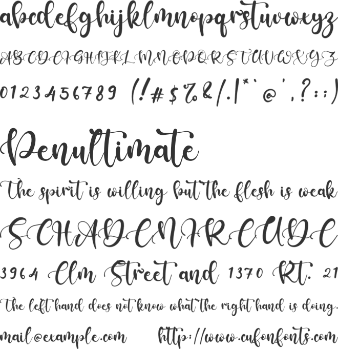 Keffie Austina font preview