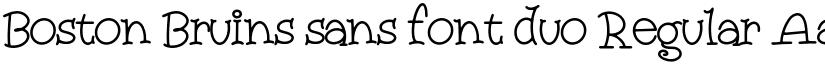 Boston Bruins sans font duo Regular font