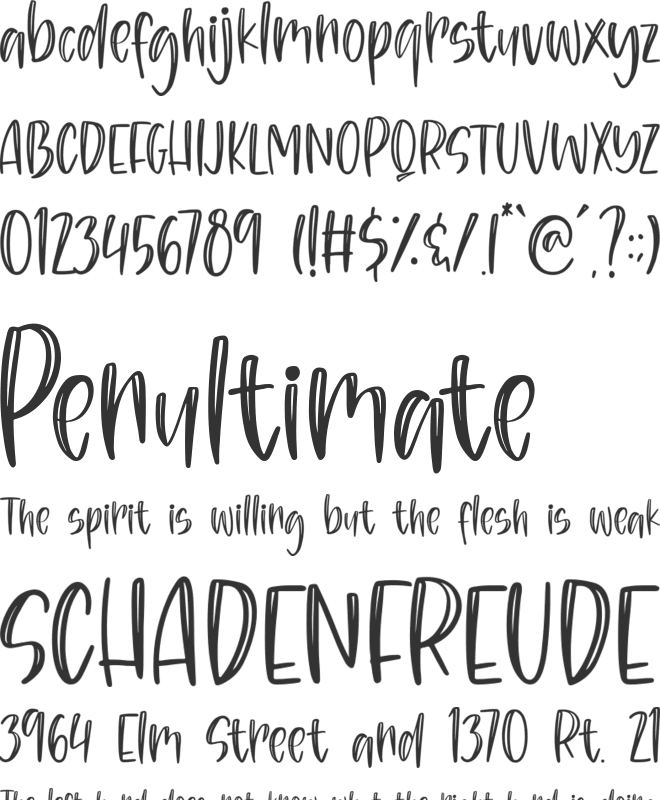 Autumn Sunset font preview