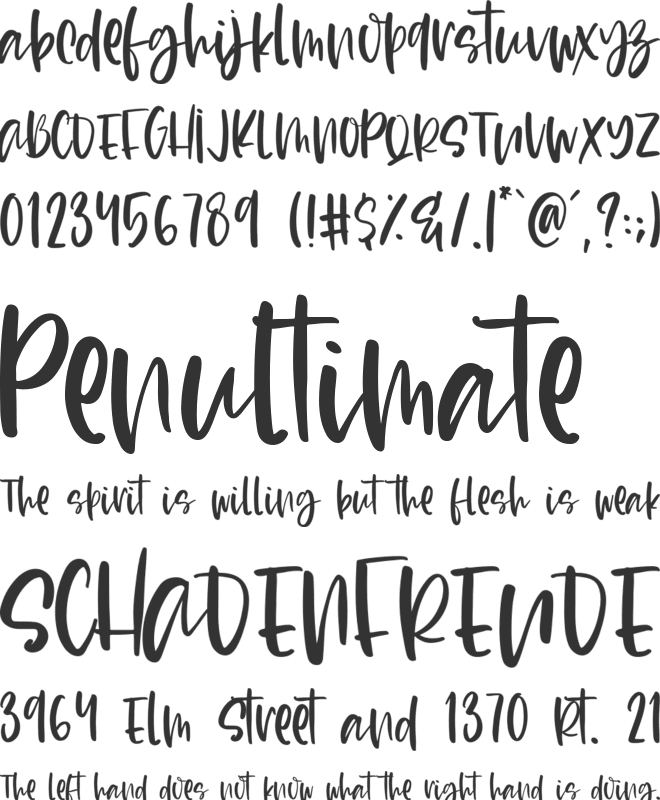 Blush Lovely font preview