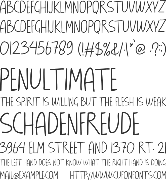 Mellow Yellow font preview