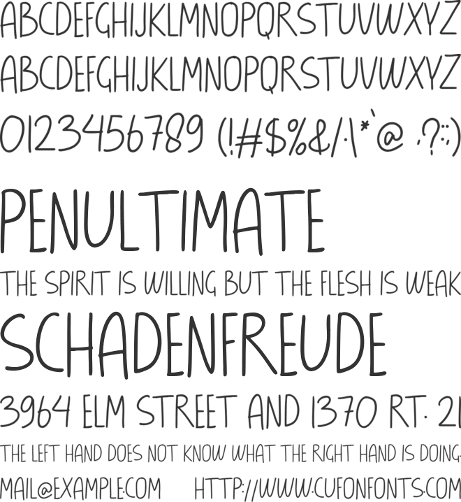 Mellow Yellow font preview