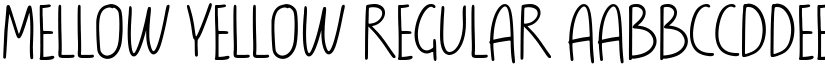 Mellow Yellow Regular font