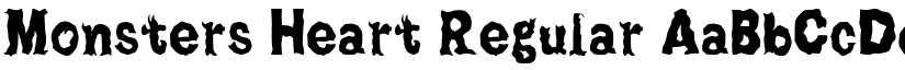 Monsters Heart Regular font