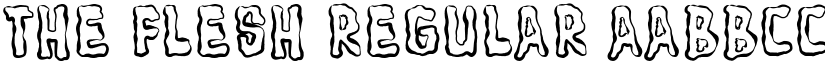The Flesh Regular font