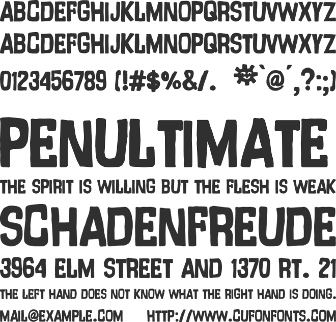 Dirty Roma font preview