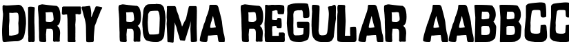 Dirty Roma Regular font
