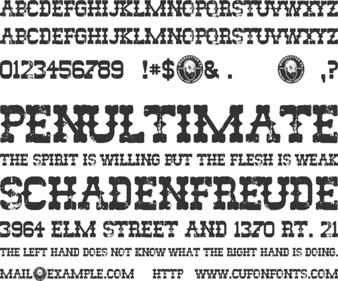 The Rio Lobo font preview