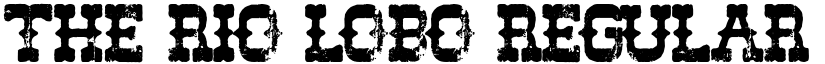 The Rio Lobo Regular font