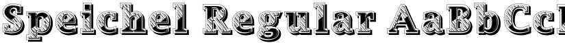Speichel Regular font
