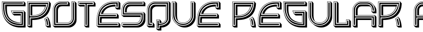 Grotesque Regular font