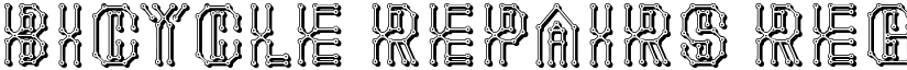 Bicycle Repairs Regular font