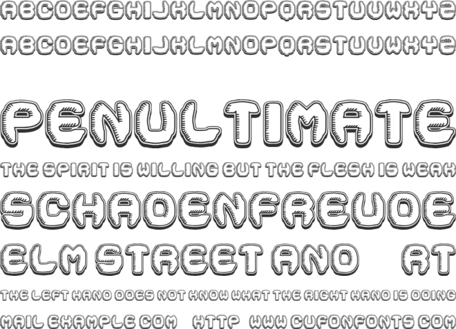 Flying Saucer font preview