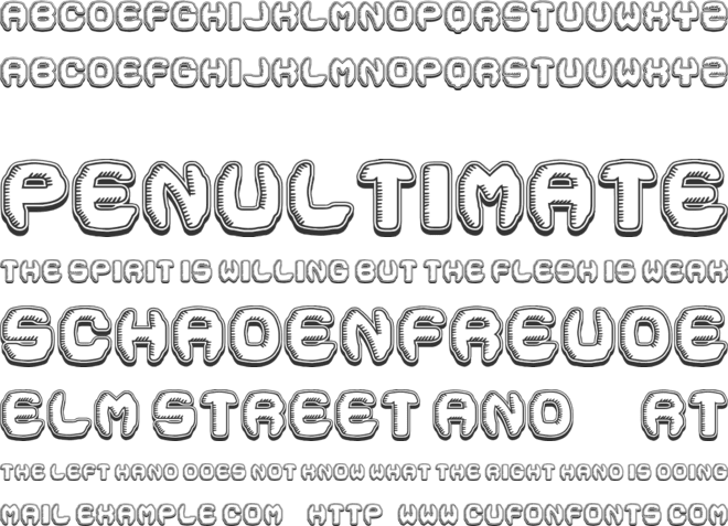 Flying Saucer font preview