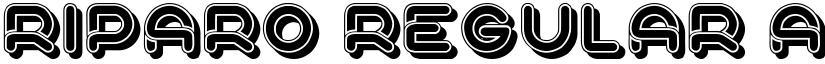 Riparo Regular font