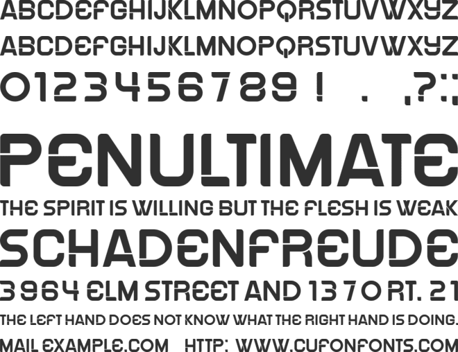 Disorder font preview
