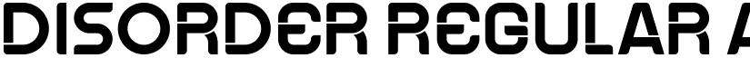 Disorder font download