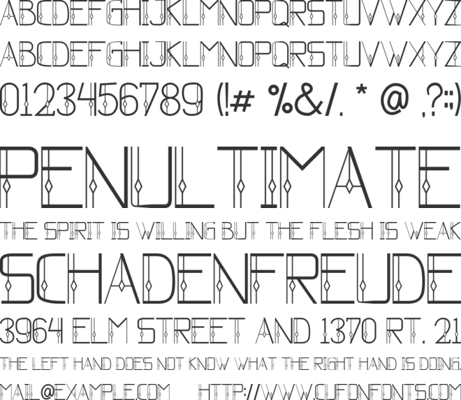lopue font preview