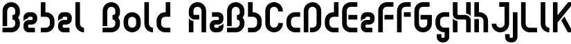 Bebel Bold font