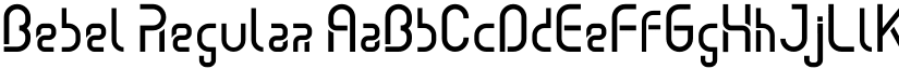 Bebel Regular font