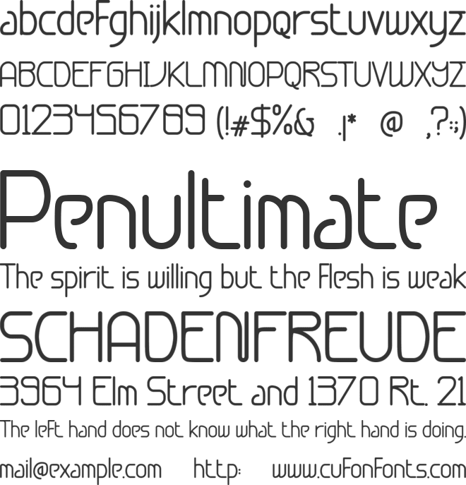 Zamaica font preview