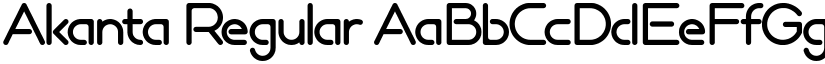 Akanta Regular font
