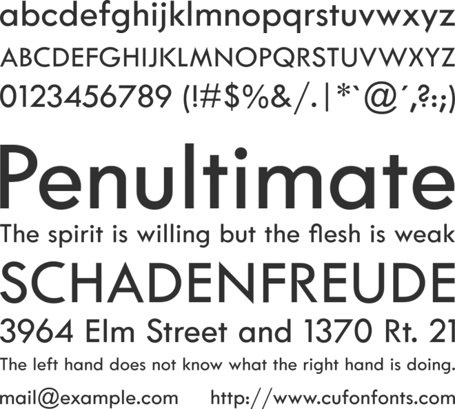 Twentieth Century for Kenmore font preview