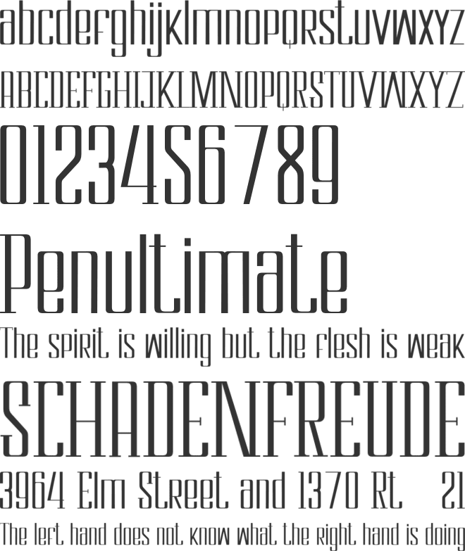 Cloudwick font preview