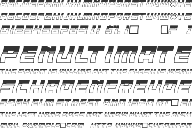 Suchucho Alternate font preview