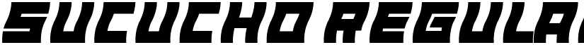 Sucucho Regular font