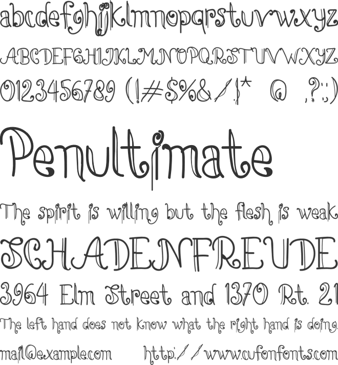 Dream House Santa font preview