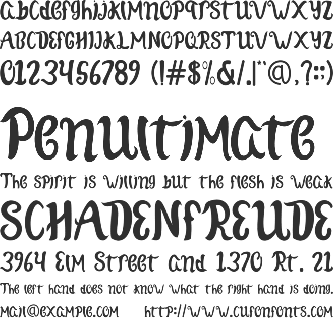 Tomatos Pizza font preview