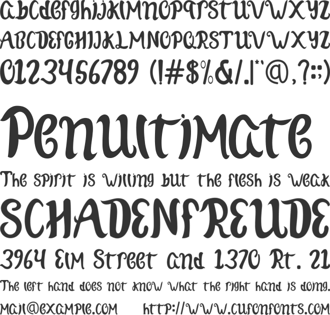 Tomatos Pizza font preview