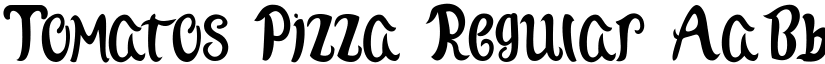 Tomatos Pizza Regular font