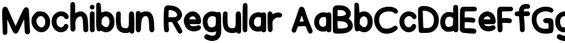 Mochibun Regular font