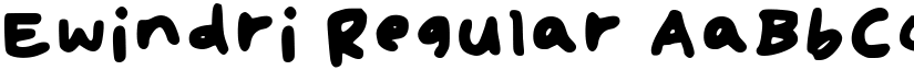 Ewindri Regular font