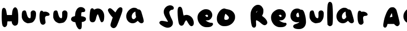 Hurufnya Sheo Regular font