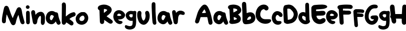 Minako Regular font