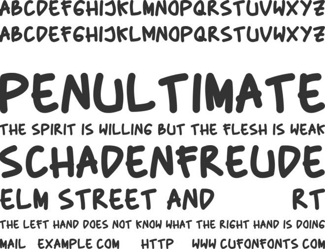 Baby Marker font preview