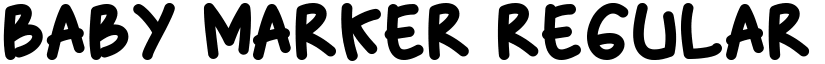 Baby Marker Regular font