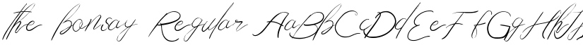 the bonsay Regular font