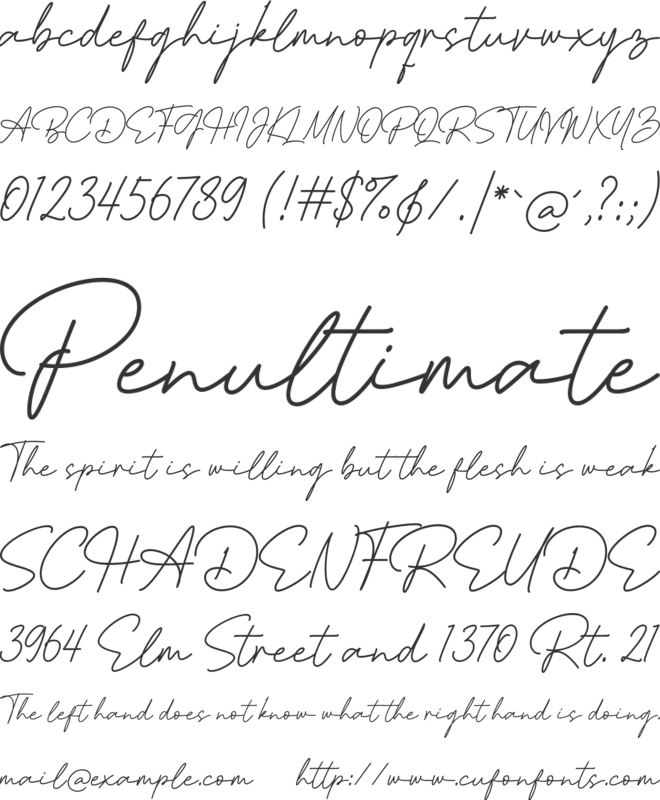 Le Marshall font preview