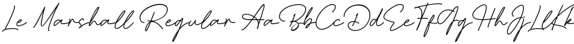 Le Marshall Regular font