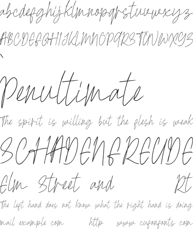 Risling font preview