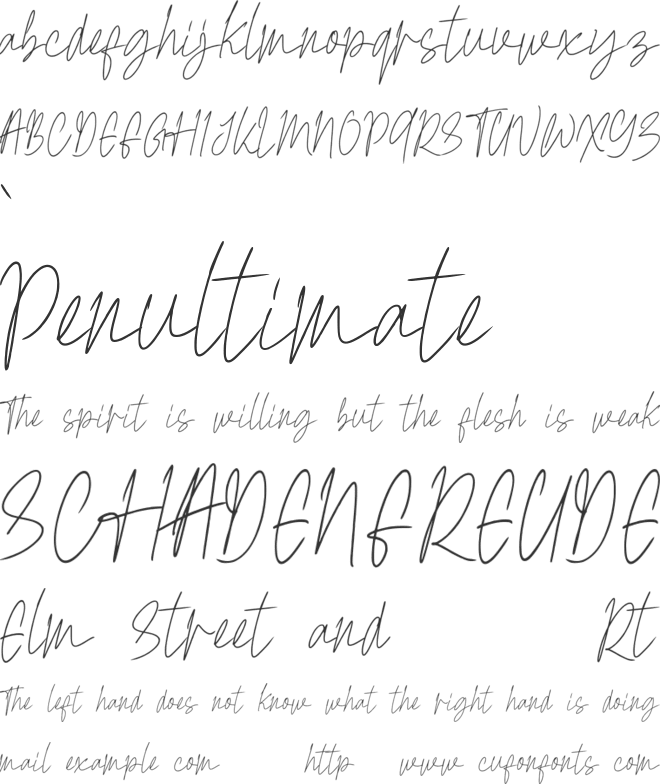 Risling font preview