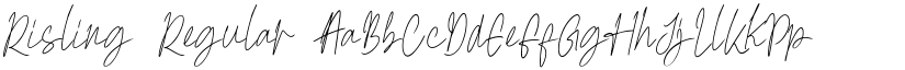 Risling Regular font