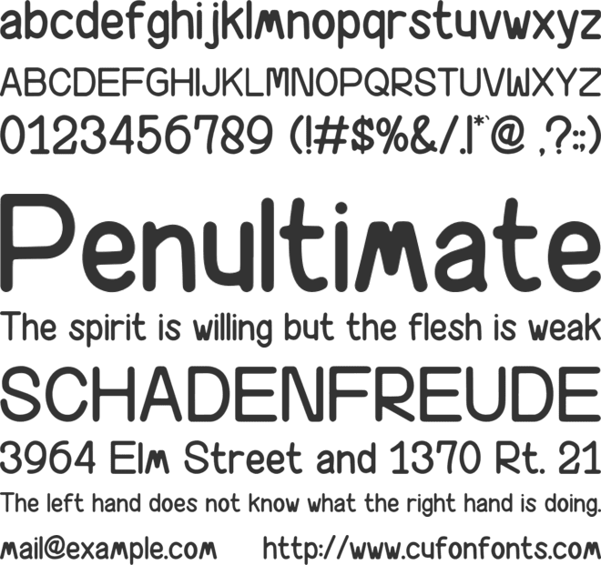 Happy Now font preview