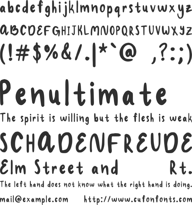 Mousey font preview